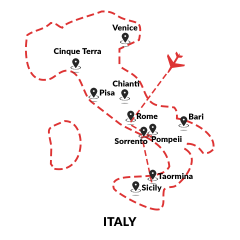 Italy- Coastline & Volcanoes 12D11N