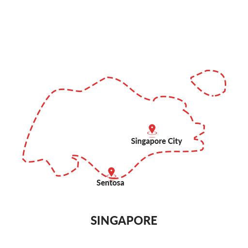 Singapore Outline Map