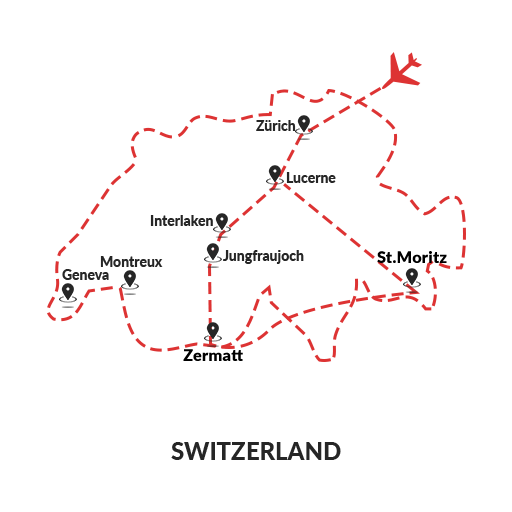 Switzerland – Train Tour 8D7N