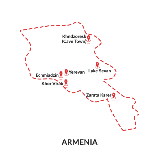 armenia map outline
