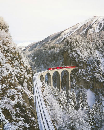 Switzerland---Train-route