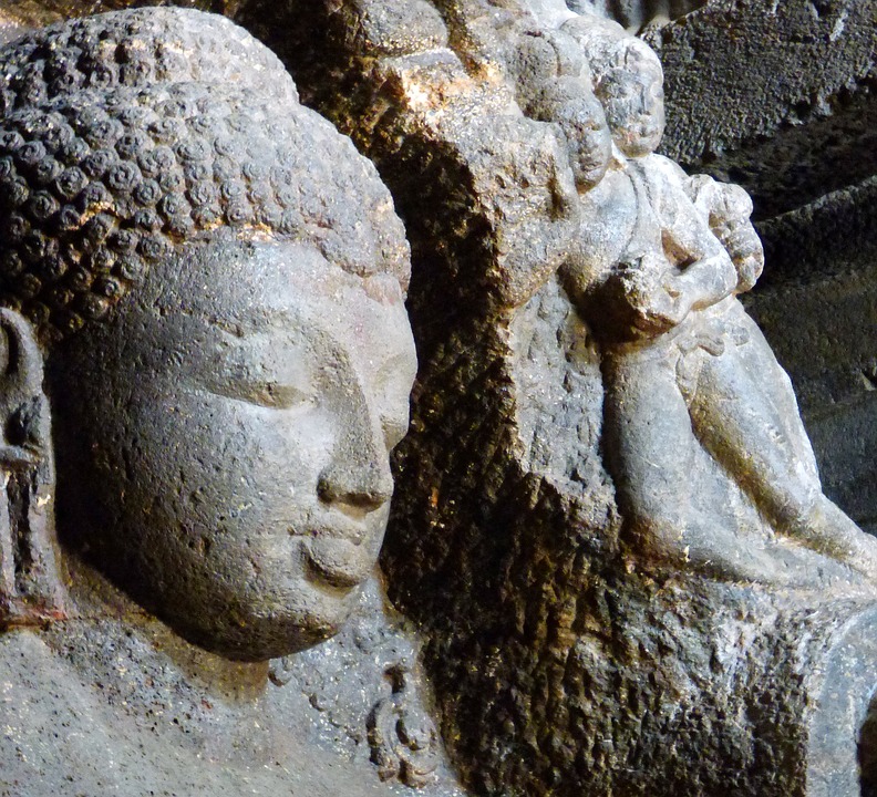Buddha Sculptures at Ajanta Cave