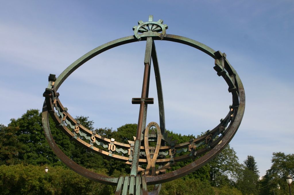 Sundial at Oslo's Vigeland Park