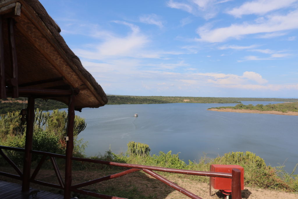 Kazinga Channel View from Mweya Lodge, Queen Elizabeth National Park