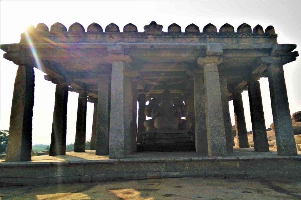 The Sasivekalu Ganesha temple in Hampi