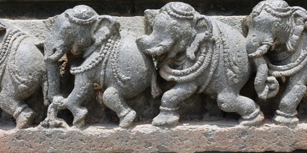 Elephant Frieze at Chennakeshava Temple, Belur