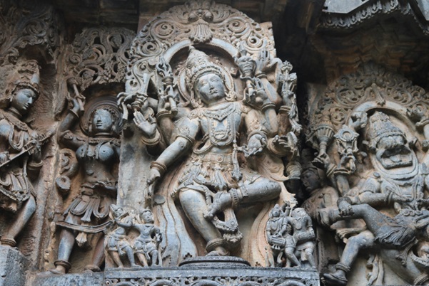 Sculptures of Gods at Chennakeshava Temple, Belur