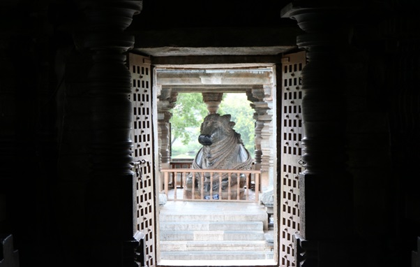 Nandi at Hoysaleswara Temple, Halebidu