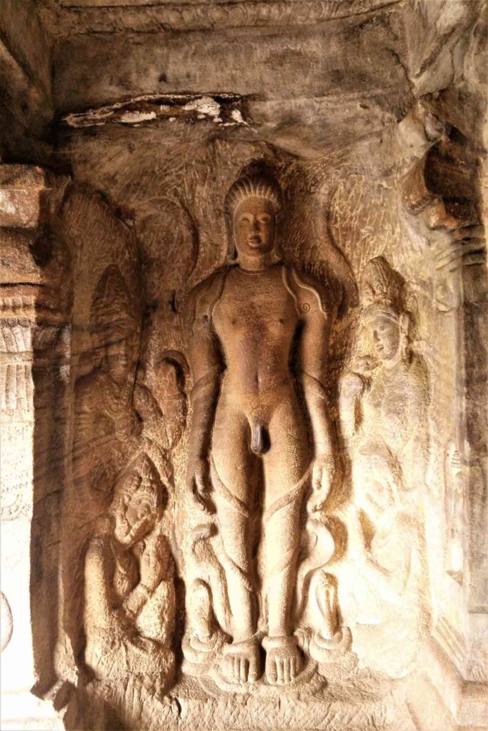 Tirthankara Parshavantha in Cave 4 in Badami