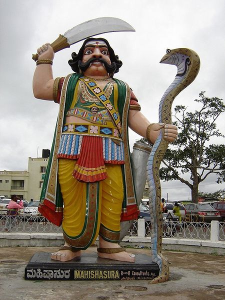 Statue of Mahishasura at Chamundi Hills