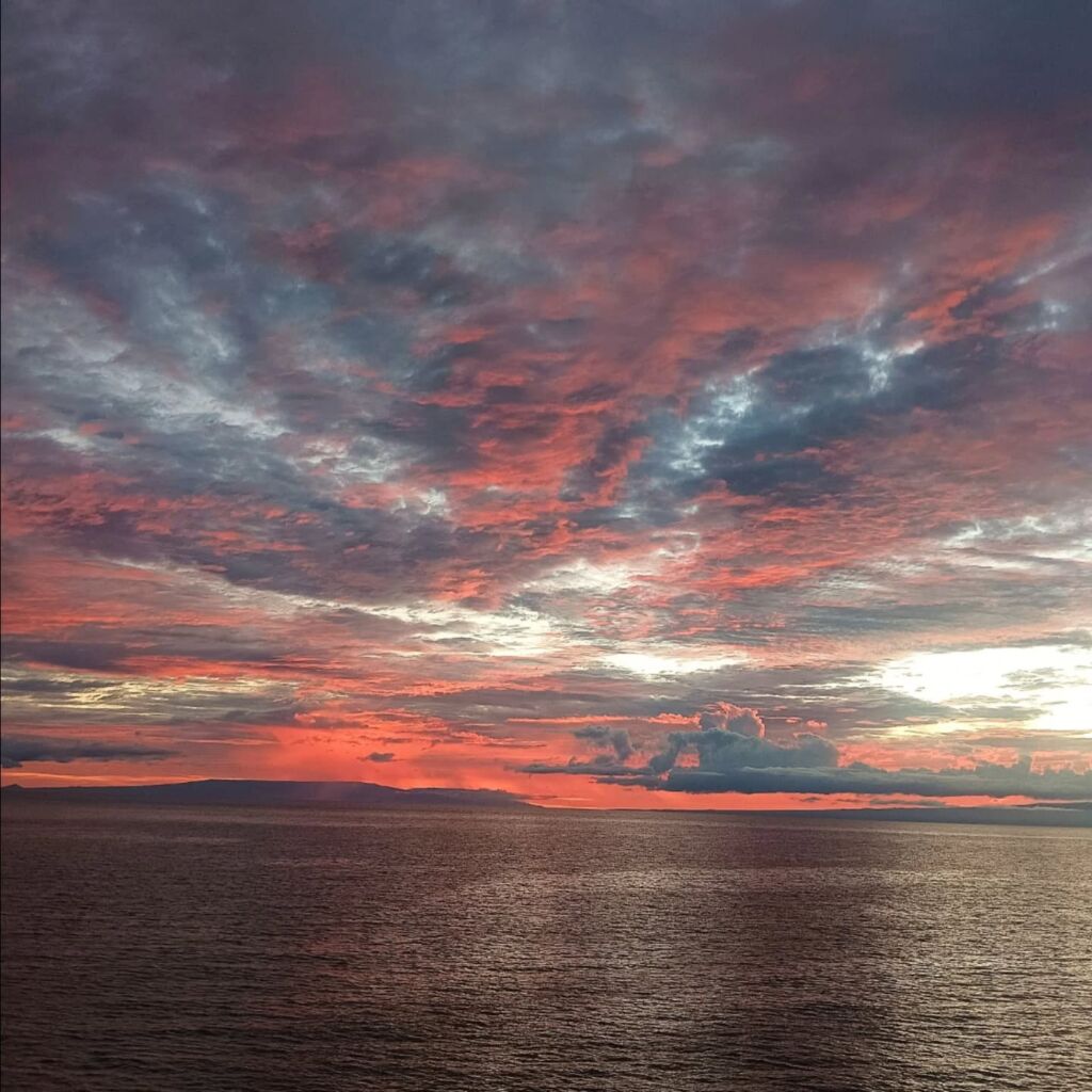 Galapagos Rabida Island sunset