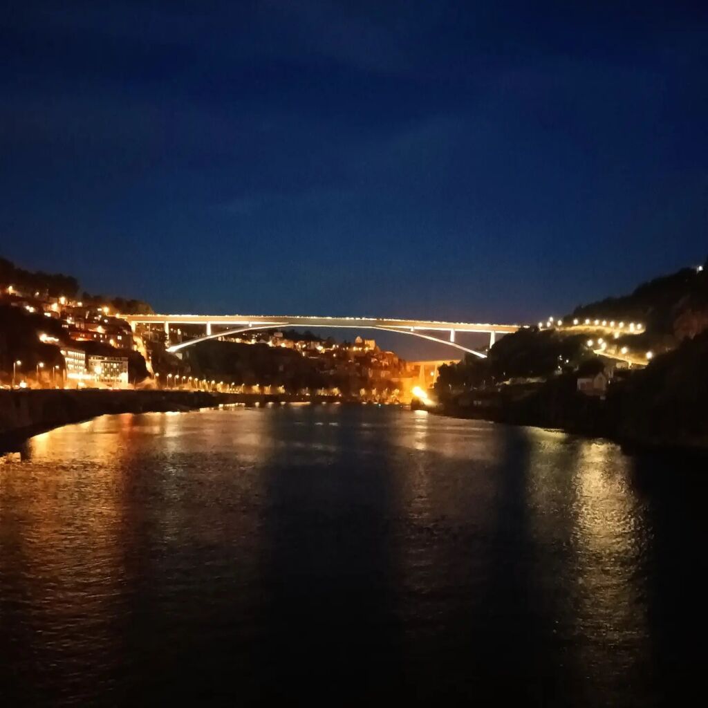 Porto Bridge at night