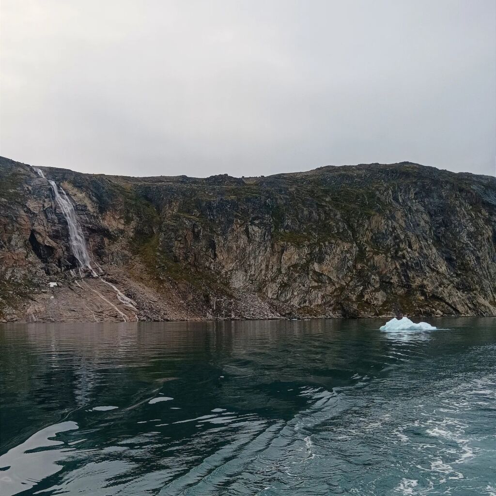 Waterfall Eqi Glacier Ilulissat Greenland