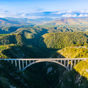 Bloukrans Bridge Bungy jumping on the Garden Route is one of the world's highest commercial bungy jumping sites at 216 metres.